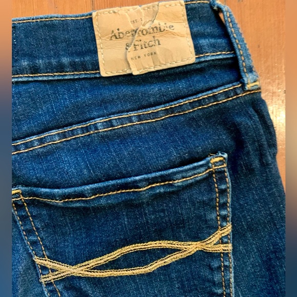 Abercrombie & Fitch Perfect Stretch Denim Blue Jeans Size 27 - Picture 7 of 10